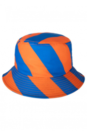 Vissershoedje oranje / blauw Lampegat