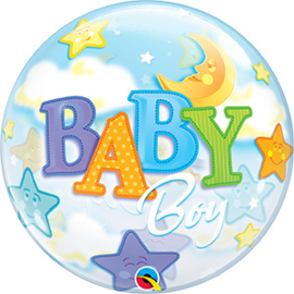 Bubble Baby Boy Moon & Stars (23597Q)
