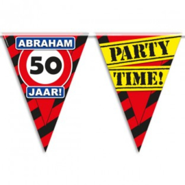 Vlaggenlijn Abraham Party Time - 10 meter (13033PD)