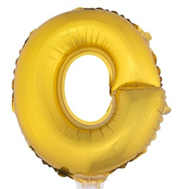 Folie Letter O - 41 cm Goud (met stokje)