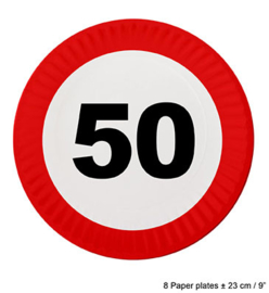 Bordjes verkeersbord 50 jaar (84616E)