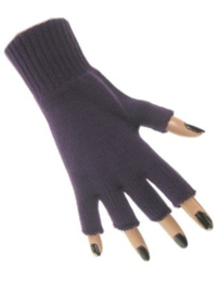 Vingerloze handschoenen paars