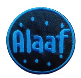 Embleem / applicatie Alaaf Blauw 7,5 cm