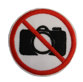 Embleem / applicatie Niet fotograferen - 5,5 cm