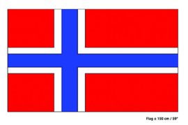 Vlag Noorwegen - 90 x 150 cm (62459E)