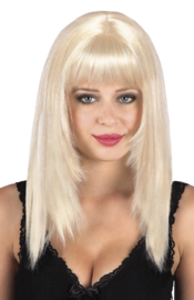 Pruik Spicy Platina Blond (86305B)