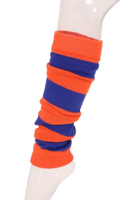 Beenwarmers oranje / blauw Lampegat