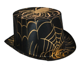 Hoge hoed spinnenweb goud (63432E)