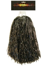 Pom pom / cheerball cheerleader zwart