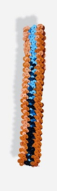 Haarband pailletten glitter Oranje / Blauw Lampegat