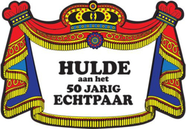 Kroonschild klassiek - Hulde aan het 50 jarig echtpaar (402110H)