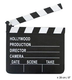 Filmklapper / film klapbord 20 x 18 cm (44208B)