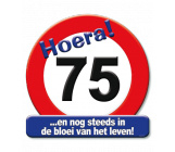 Huldeschild verkeersbord 75 jaar