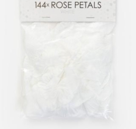 Rozenblaadjes Wit / Rose petals White 144 stuks