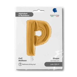 Letter P - 100 cm Goud