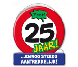 Wenskaart 25 jaar verkeersbord