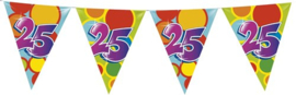Vlaggenlijn ballonnen leeftijd 25 jaar (10 meter)