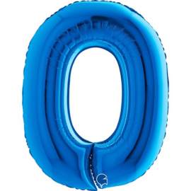 Cijfer 0 - 100 cm Blauw