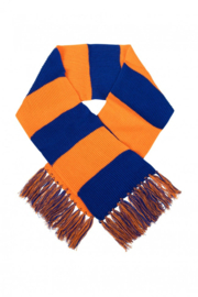 Sjaal oranje / blauw Lampegat
