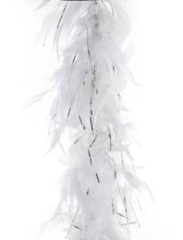 Boa Wit met zilverdraad 45 gram / 200 cm