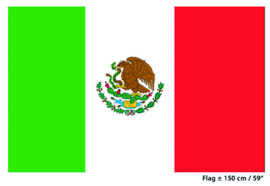 Vlag Mexico - 90 x 150 cm (62159E)