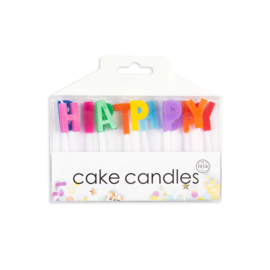 Taartkaarsjes - set HAPPY BIRTHDAY (05918GE)