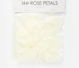 Rozenblaadjes / Rose petals Creme 144 stuks