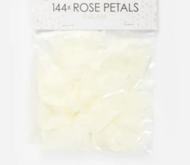 Rozenblaadjes / Rose petals Creme 144 stuks
