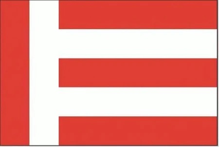 Vlag Eindhoven rood - wit - 90 x 150 cm