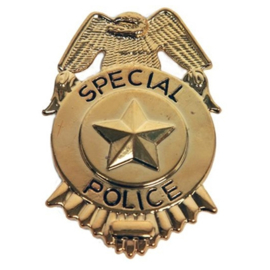 Politie Badge SPECIAL POLICE met clip (E50501W)