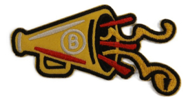 Embleem / applicatie Toeter - 9,5 x 6 cm