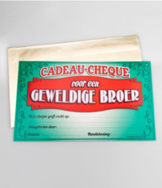 Cadeau-cheque GEWELDIGE BROER (05PD)