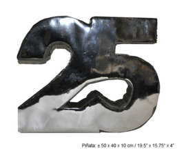 Pinata 25 jaar Zilver - 50 cm (66347E)