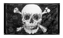 Piratenvlag -  150 x 90 cm (74108B)