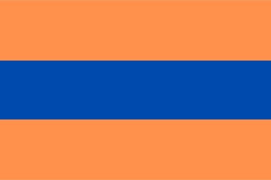 Vlag Lampegat oranje-blauw-oranje -  90 x 150 cm