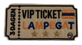 Embleem / applicatie VIP Lampegat - 8 x 4 cm