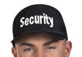 Cap SECURITY zwart - verstelbaar (75308P)