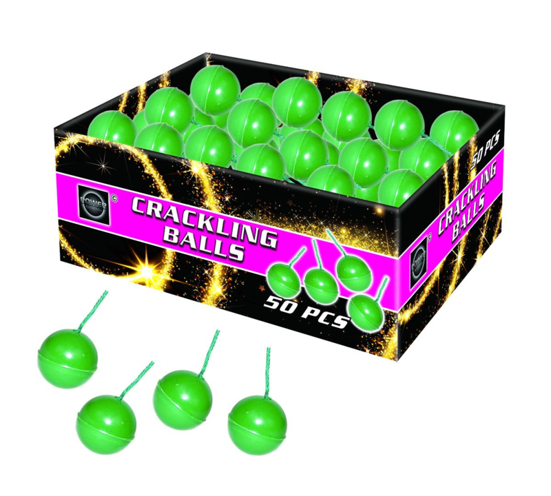 Knetter ballen / crackling balls - 50 stuks Cat. F1 (0907BR) ALLEEN AFHALEN