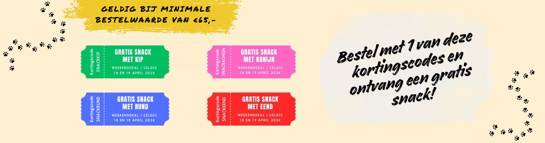 gratis snack actie