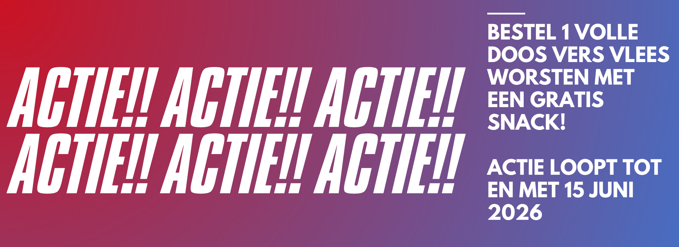 ACTIE Juni doos met gratis snack