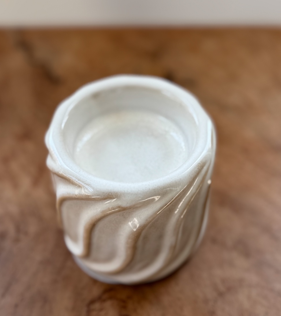 Waxinelichthouder swirl  laag
