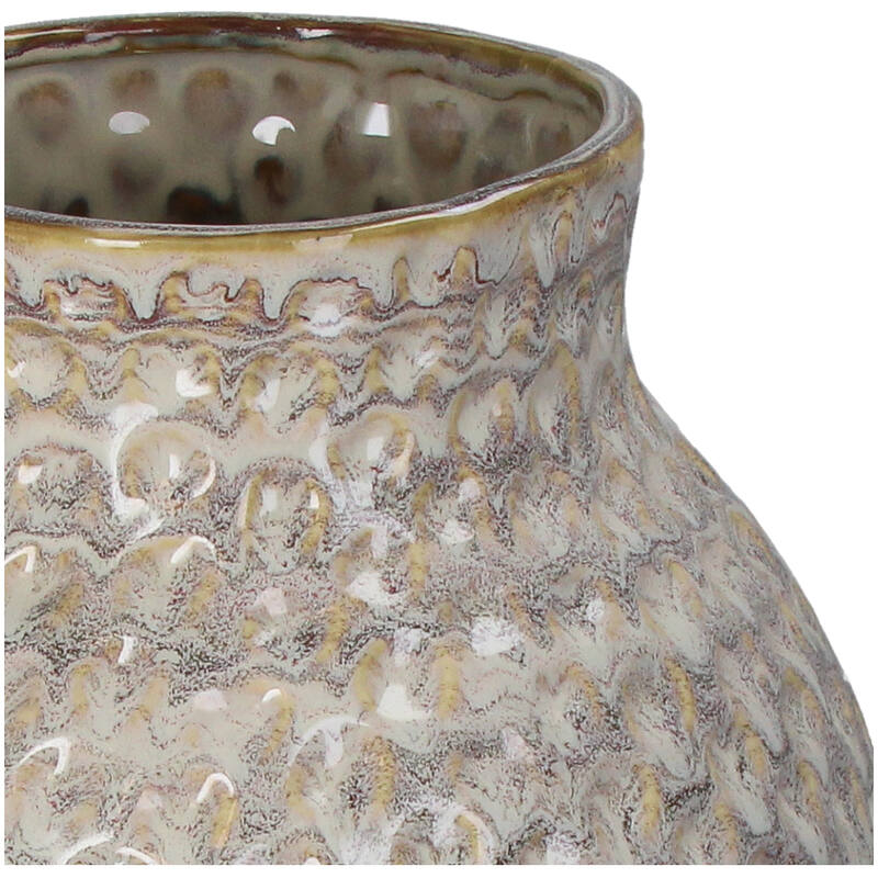 Vase stoneware zand || Van Kersten