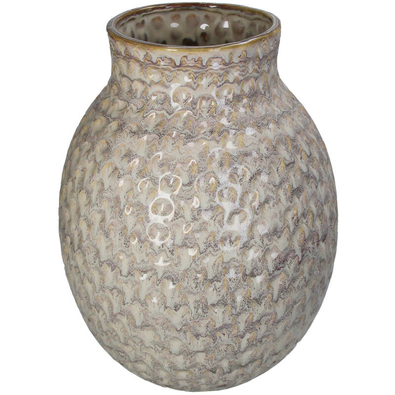 Vase stoneware zand || Van Kersten