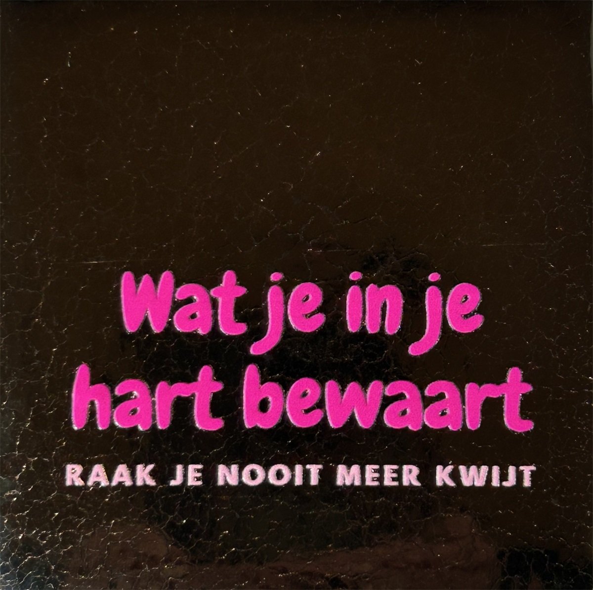 wat je in je hart bewaart || goud-roze