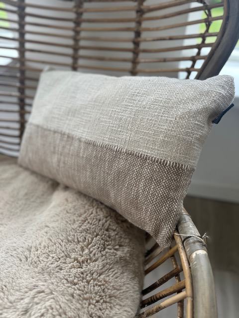 Woonkussen zand-creme || Lime-light