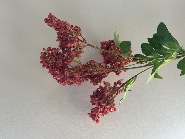 hydrangea spray  red grande