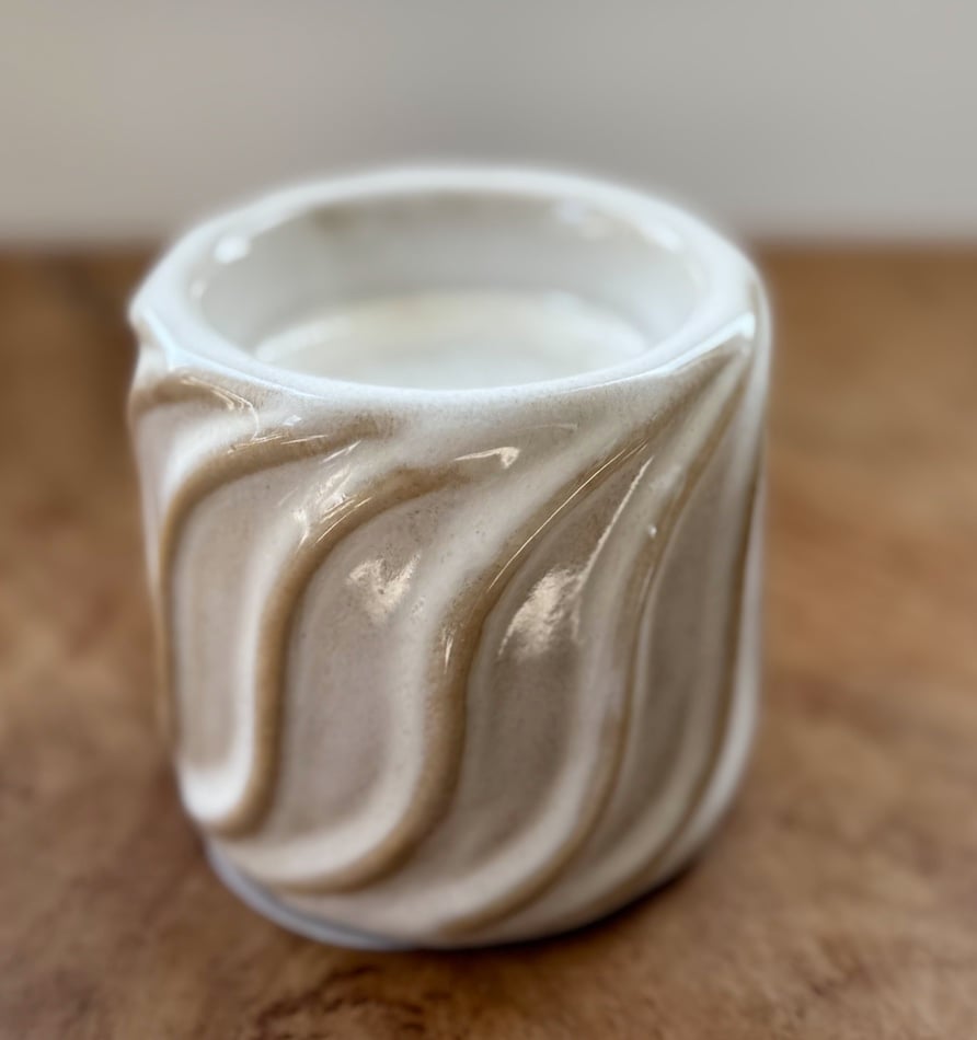 Waxinelichthouder swirl  laag