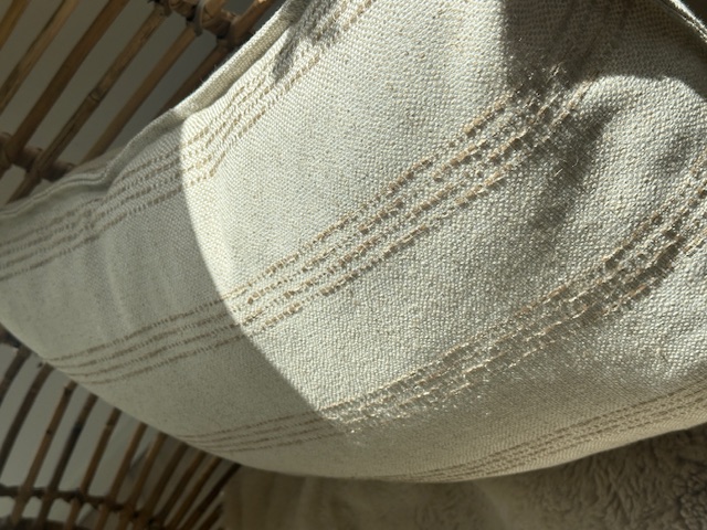 Woonkussen zand-creme || Lime-light