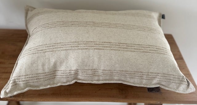 Woonkussen zand-creme || Lime-light