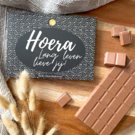 Chocoladereep Hoera lang leven lieve jij!